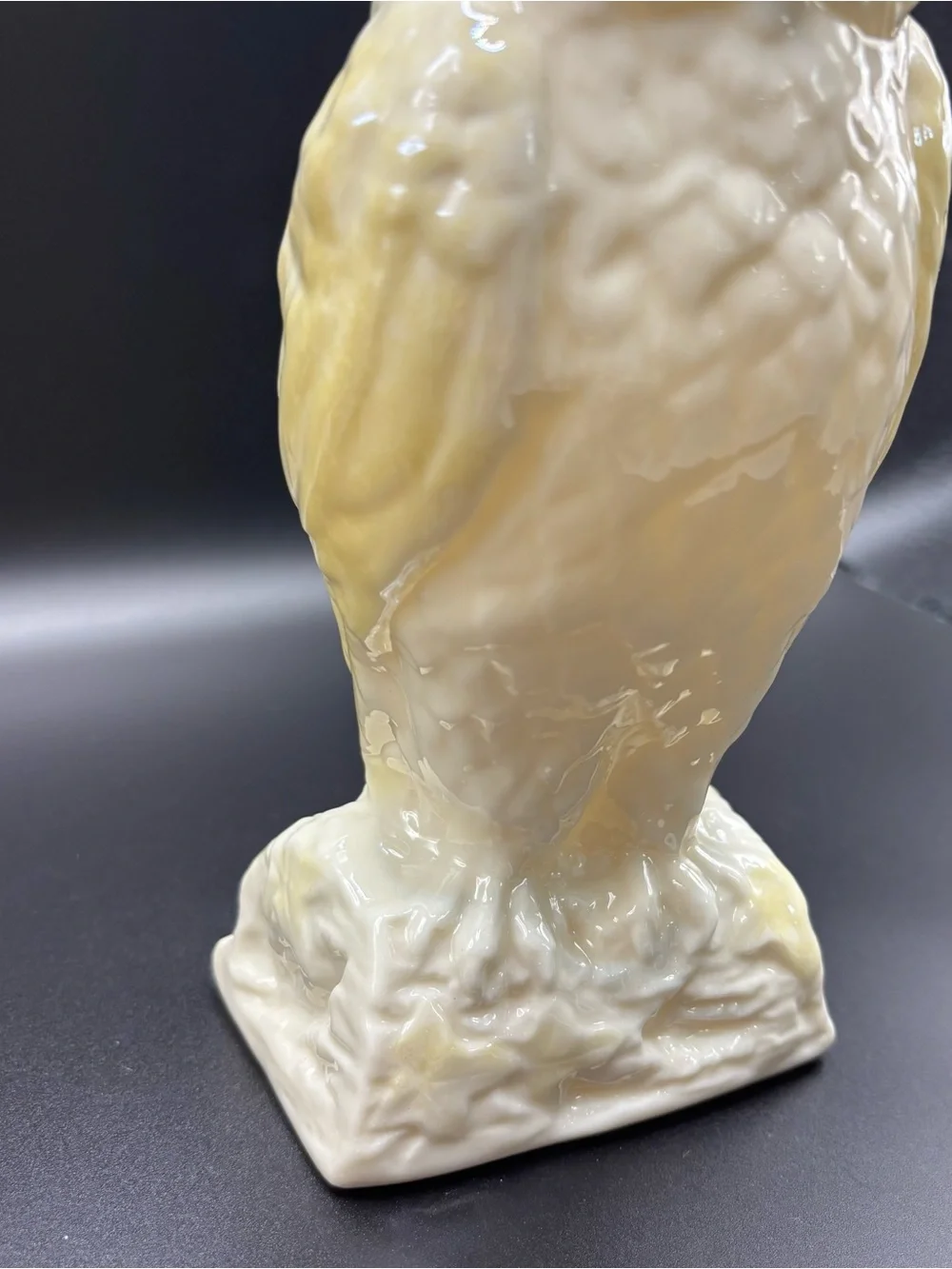 Vintage Irish Belleek Porcelain Owl Vase (1960s/1970s)